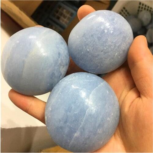 Celestite Palm Stone Minerals Crystals Gems Healing Reiki For Home Decoration