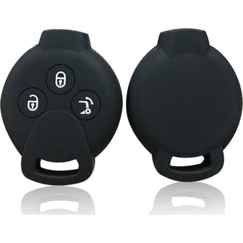 For Benz Brabus 451 Silicone Car Key Case Cover For Benz Smart 450 City Coupe Cabrio Crossblade Fortwo Roadster K Forfour Key