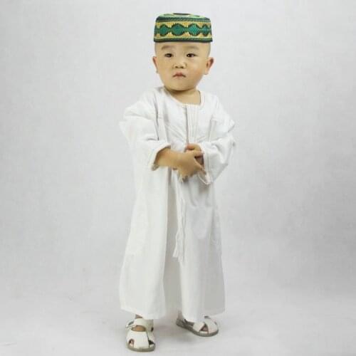 Children Arabic Islamic Clothing Jubba Baby Boy Muslim Dress Saudi Arabia Thobe Robes Kids Musulman Islam Outfit Galabia Costume