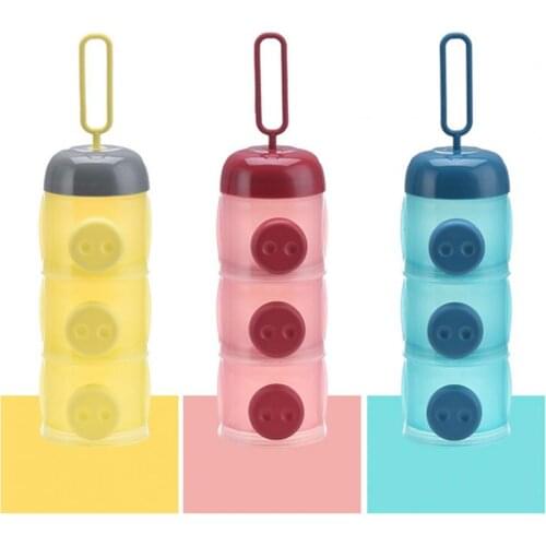 Baby Milk Powder Dispenser 3 Layers Multifunctional Portable Snack Fruit Food Storage Box for Camping