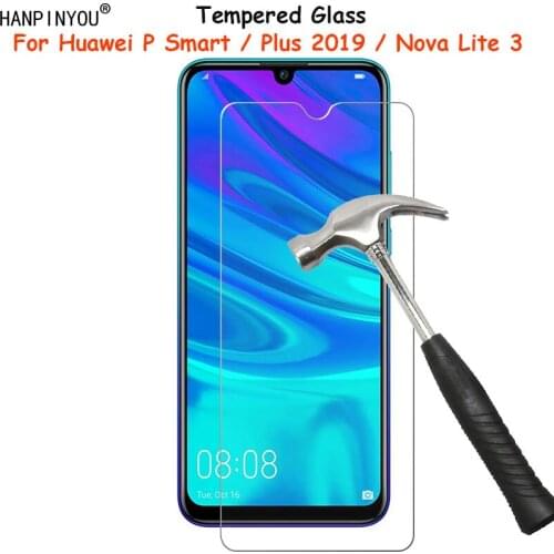 For Huawei P Smart / Plus 2019 / Nova Lite 3 Lite3 Tempered Glass Screen Protector Ultra Thin Explosion-proof Protective Film