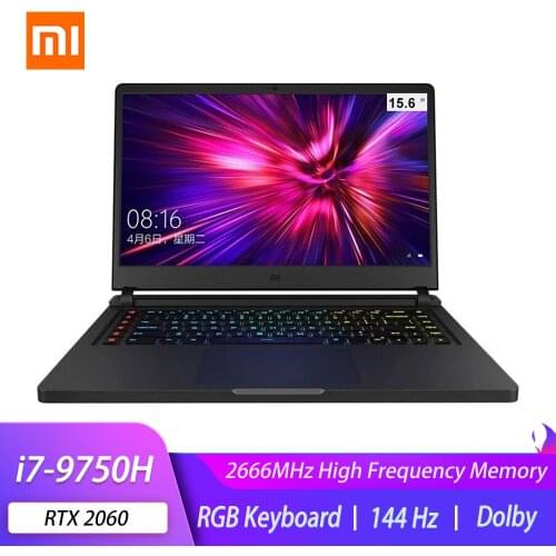 Original Xiaomi Game Laptop 15.6 Inch Intel Core i7-9750H 16GB RTX2060 512G/1TB SSD Notebook Windows 10 Mi Game Computer