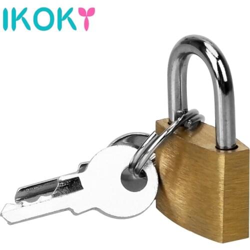 IKOKY Chastity Lock SM Bondage Adult Games Small Copper Lock Erotic Adult Products Sex Toys for Couples