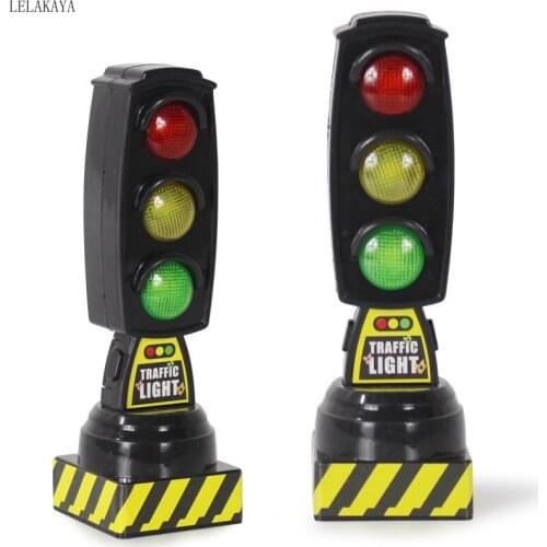 Simulation Traffic Light Diecasts Toys Sign Stop light Music Block Model Family traffic Safety Educational Vehicles Doll For Kid