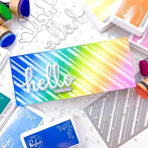 JMCRAFT 2021Rectangle Border Diagonal Line # 5 Metal Cutting Dies DIY Scrapbook Handmade Paper Craft Metal Steel Template Dies