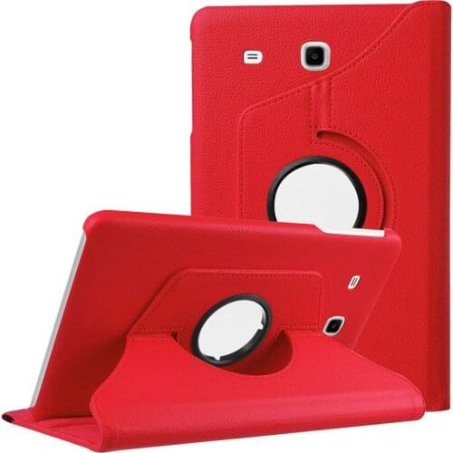 Magnetic Smart Case Cover PU Leather for Samsung Galaxy Tab E 9.6" T560 T561 SM-T560 360 Rotating Folio Stand Tablet Case funda