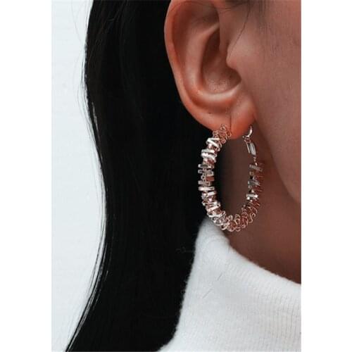 MANGOSKY 925 Silver Fashion Commuter Style Earrings 925 Silver Auricular Needle 1 Pair For Women