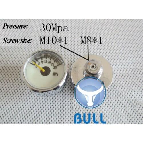 BULL pcp valve 30mpa high pressure gauge / manometer for constant pressure valve - factory outlet on sale