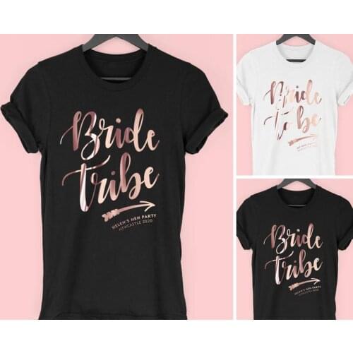 Bride Tribe Hen Party T ShirtsBride To Be Hen Party Tops,Rose Gold Hen Do TopsClassy Hen Weekend T Shirts,T Shirts for Hen Night