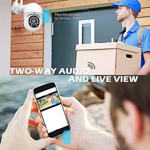 Yoosee Outdoor Camera WiFi 360 Auto Tracking Mini Security Camera Smart Home 1080P CCTV Camera Wireless Externa PTZ H.265