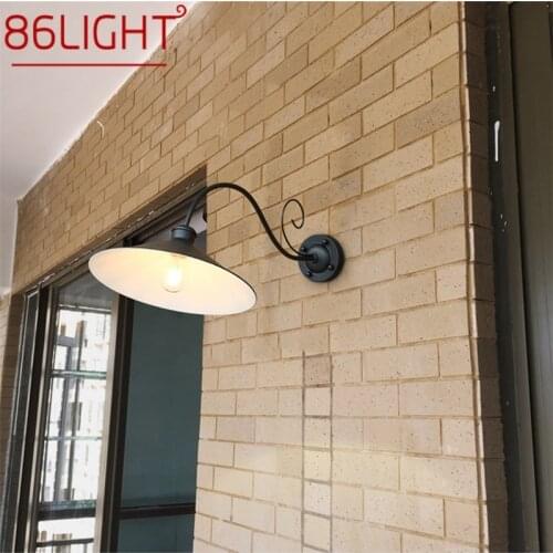 86LIGHT Wall Lamp Outdoor Classical Sconces Light Waterproof Horn Shape Home LED For Porch Villa