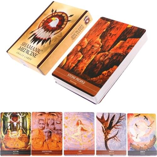 New Tarot Cards Shamanic Medicine Oracle Cards Tarot Prophecy Divination Deck Mysterious Divination Party Game Board Game