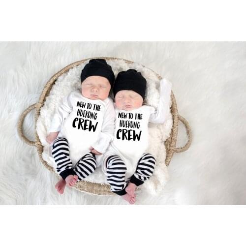 Baby Announcement Baby Sibling Outfit Boy Family Shirt Sister Brother New to the Crew Baby Coming Home Outfit long sleeve