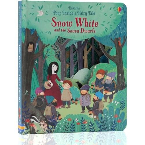 Peep Inside a Fairy Tale Snow White 3D Flap Picture Books Children Baby English Educational Reading Story Book