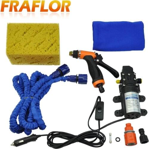 DC 12V Car Wash Device Car Washing Machine Cleaning Pump High Pressure Water Pump Washing Equipment Portable Car Washer Set