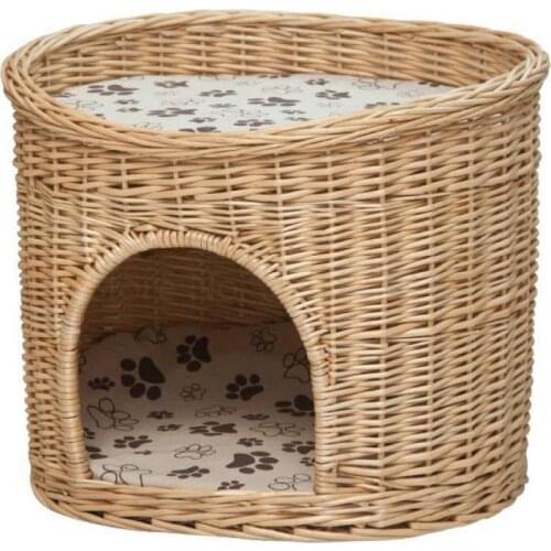 Rattan nest Rattan cat nest Willow dog nest Pet nest VIP Teddy small kennel summer four seasons universal removable and