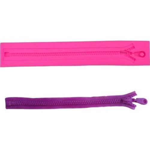 Zipper Shape 3D fondant cake silicone mold food grade mastic confeitaria chocolate pastry candy making decoration tools F0259