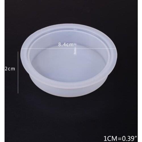 Crystal Epoxy Resin Mold Round Ornament Base Casting Silicone Mould Handmade DIY