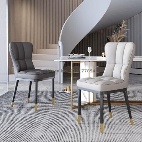Modern minimalist nordic light luxury dining chair home dining chair hotel restaurant backrest stool dressing negotiation net re