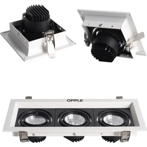 Super Bright Square Dimmable COB LED Recessed Downlight 10W/20W 30W AV85-240V Ceiling Spot Lamp AC110 220V Home Decor