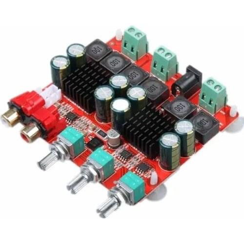 TPA3116 2.1 DC 12-26V Power Amplifier Board 2x50+100W 3 Channel Digital Speaker T84C