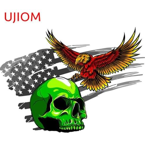 UJIOM Eagle and Skull Personalise Decoracion Para Sala Bedroom Accessories Moisture Proof Wall Stickers Kitchen Decorative Decal