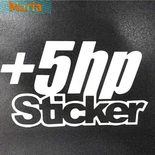 Plus 5 HP + Vinyl JDM Ute Car 4x4 Decal Sticker Funny Race P Plate Preformance High Quality Vinyl Cover Scratched Waterproof PVC