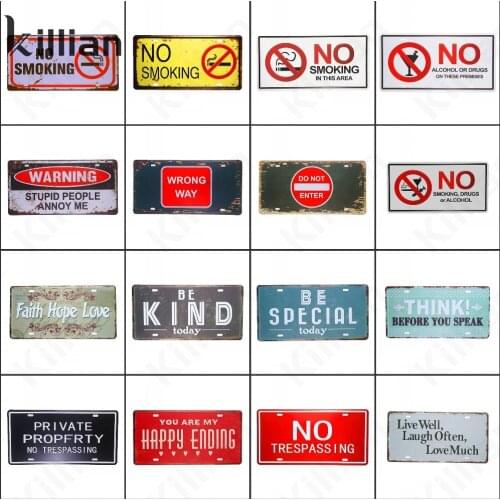 Vintage Metal Plaque Sign Warning Sign Metal Painting Decor Faith Text Metal Poster Home Decoration Wall Metal Plate Painting