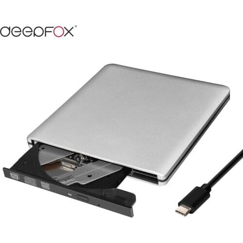 External Type C 3.1 CD-RW/DVD-RW Burner Drive Recorder Optical Drive for Tablets PC Mac Laptop Notebook External Slim Drive