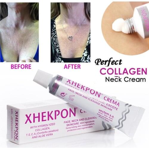 Xhekpon Crema Face and Neck Cream 40ml Neckline Cream Wrinkle Smooth Anti aging Whitening Cream