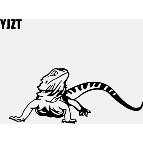 YJZT 16.5*6.9CM Climbing Lizard Decor Car Stickers Silhouette Bumper Car Window Decals C12-1188