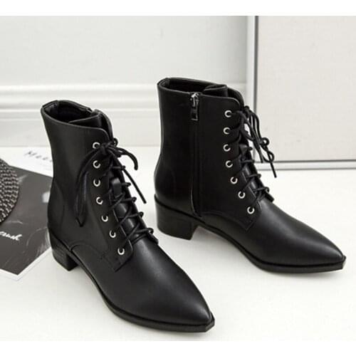 2021 Pointed Toe Chelsea Boots Women Plush Fur Winter Shoes Ladies Cross-Tied Chunky High Heels Botas Woman Dress Ankle Booties