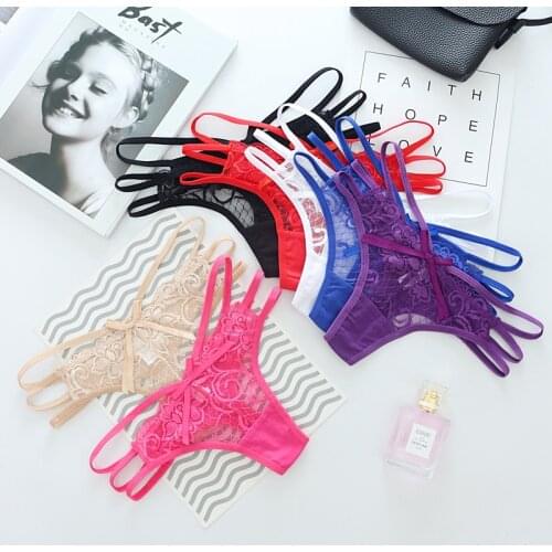 Women Underwear Sexy Lace G-strings Thong Womens Panties briefs seamless panties lingerie female pants Cotton Women Underwear