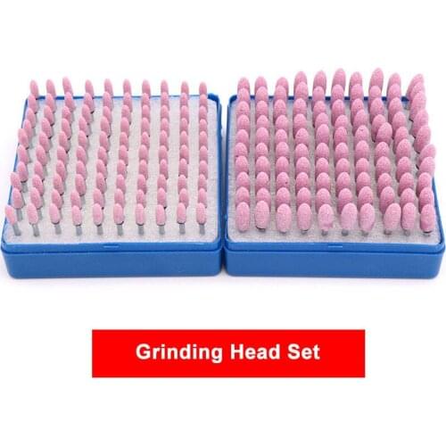 3mm Shank Drill Grinding Head Tool Assorted Ceramic Mounted Point For Dremel Mini Drill Rotary Tools Abrasive Mounted Stone