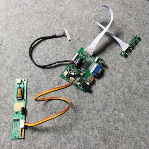 30-Pin LVDS VGA+AV 1280*800 display controller drive board DIY kit For N154I1/N154I2/N154I3/N154I5 panel LCD screen 1-CCFL