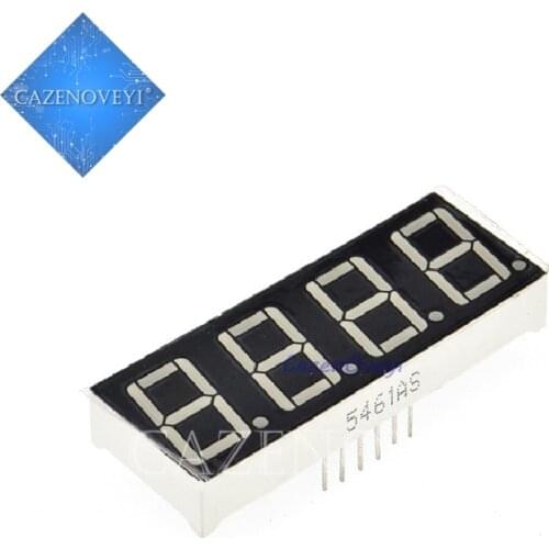 5pcs/lot Digital tube segment common Anode Red 4 Bit digital Tube 0.36 inch Red LED Display HSN-3641BS