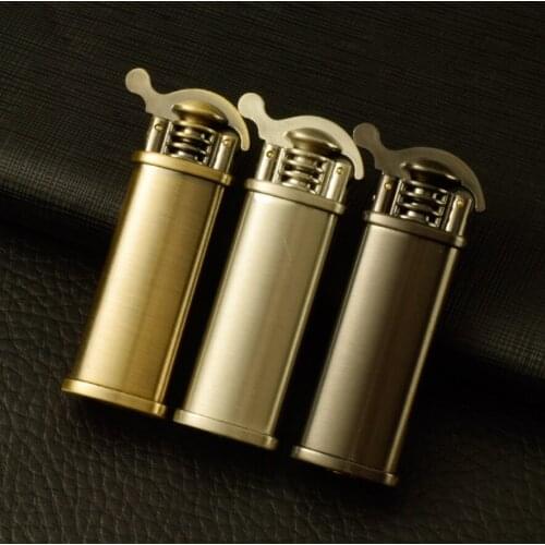 Dolphin kerosene gasoline lighter Slender retro metal grinding wheel flame igniter