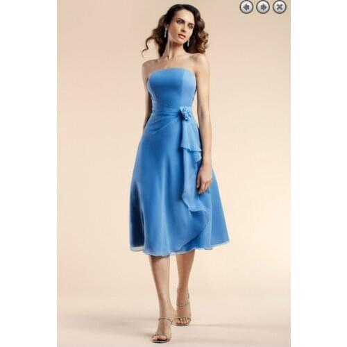 Free shipping dinner dress 2016 New fashion Party Gown brides maid dress vestidos formales short blue black Bridesmaid Dresses