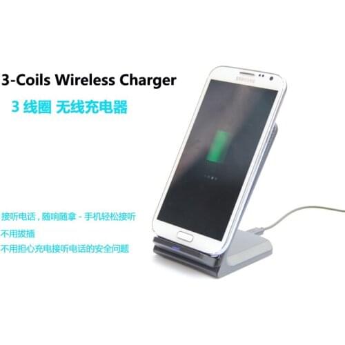 Wireless Charging Stand CHOE 3 Coils Qi Wireless Charger for Samsung Galaxy S8 S7 Edge S6 Edge Note 5 and All Qi Enable Devices
