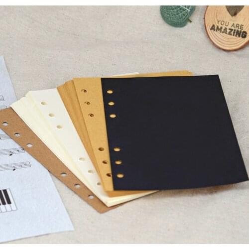 Agenda 2020 2021 Kraft Paper 6-Hole Loose-leaf Coil Notebook Organizer A5 A6 A7 Sketchbook for Painting School Office Stationery