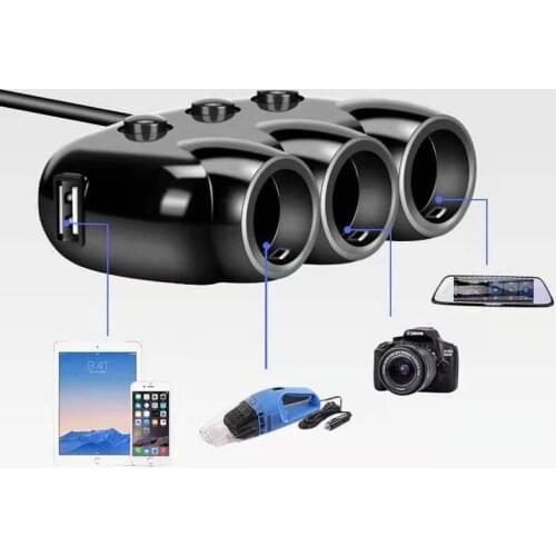 Fast Charging Car Mobile Phone Charger on-board 24 V Dual USB Multi-function 12 V Independent Switch Car Interior