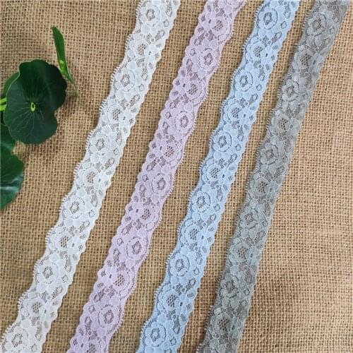 S1620 wide 3cm elastic flower edgework embroidery sewing garment underwear accessories