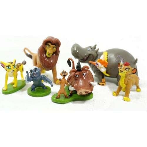 Disney 6pcs/Set cartoon The Lion King Simba Nala Timon Model Figurine PVC Action Figures Classic Toys Children Gifts