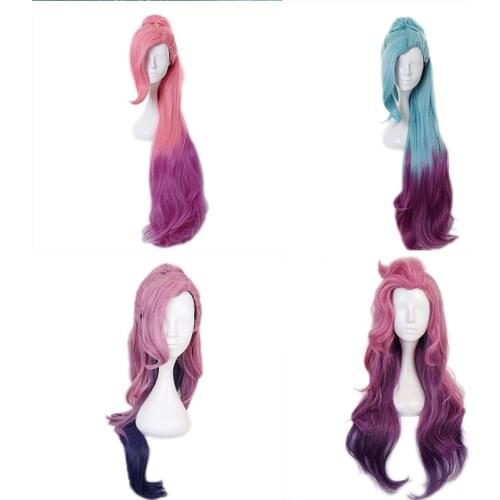 K/DA All Out Seraphine Cosplay Wig League of Legends LOL Agonys Embrace Pink Cosplay Wig