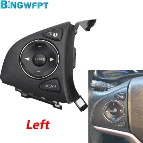 New Audio Radio Remote Cruise Control Button BINGWFPT Steering Wheel Control Switch Left For Honda Fit 2015-2018