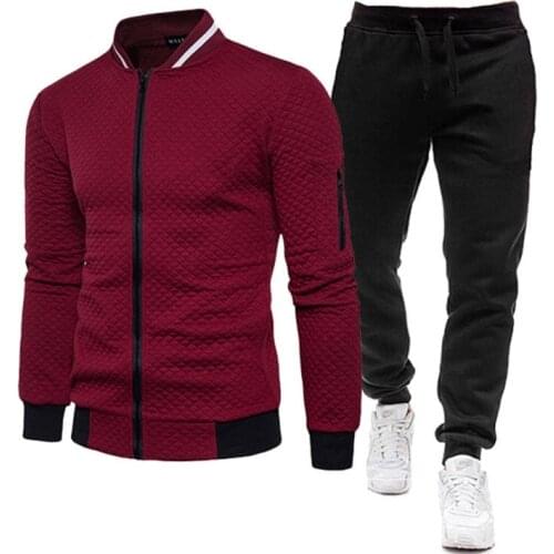 Mens Tracksuit Set Two Piece Tracksuit Men Sports Wear Fashion Colorblock Jogging Suit Autumn Winter Men Outfits Gym CLothes Men