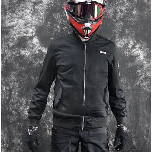 Mens Motorcycle Riding Protector Jacket V-neck All season Sport outdoor Jacket
