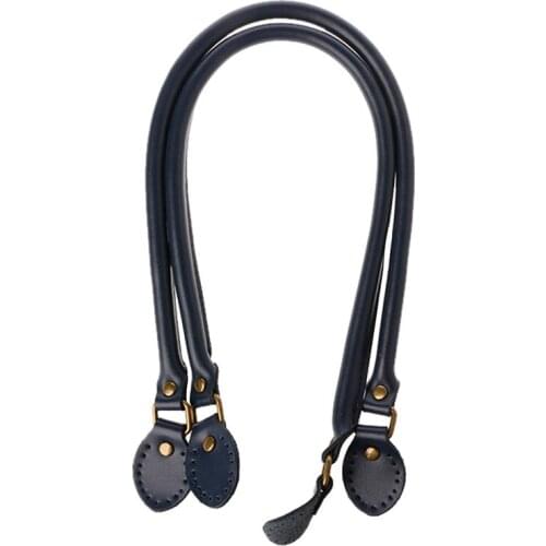 New 1 Pair 60cm PU Leather Bag Handles Detachable Handles DIY Replacement Bag Accessories For Lady Shoulder Handbag Strap Belt