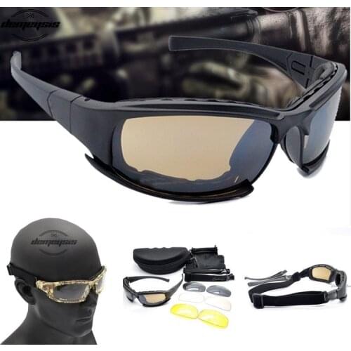 Daisy Polarized Military Sunglasses Airsoft Tactical Combat Glasses UV400 Outdoor Sport Cycling Hiking Glasses Hunting Eyewear