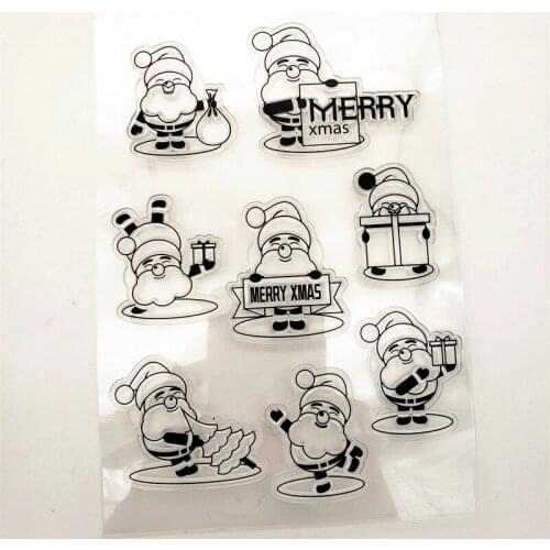 11x16cm Gift Box Clear Stamps Transparent Seal Silicone Seal TPR Christmas Wedding Roller Stamps DIY Scrapbook Album Card